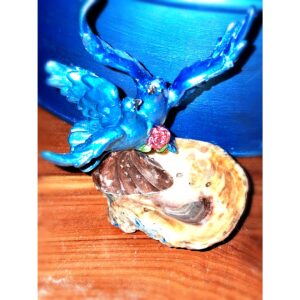 Hand painted doves figurines